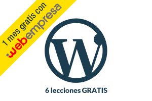 curso wordpress 1 mes gratis webempresa